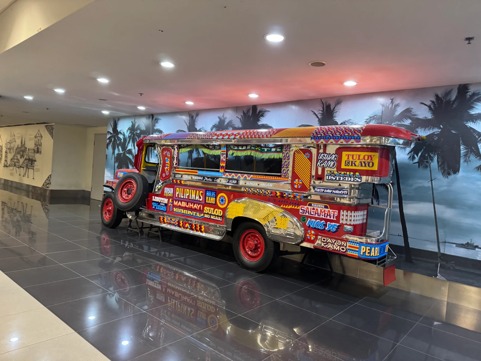 Jip Knee - Someone left half a jeepney in Manila airport.