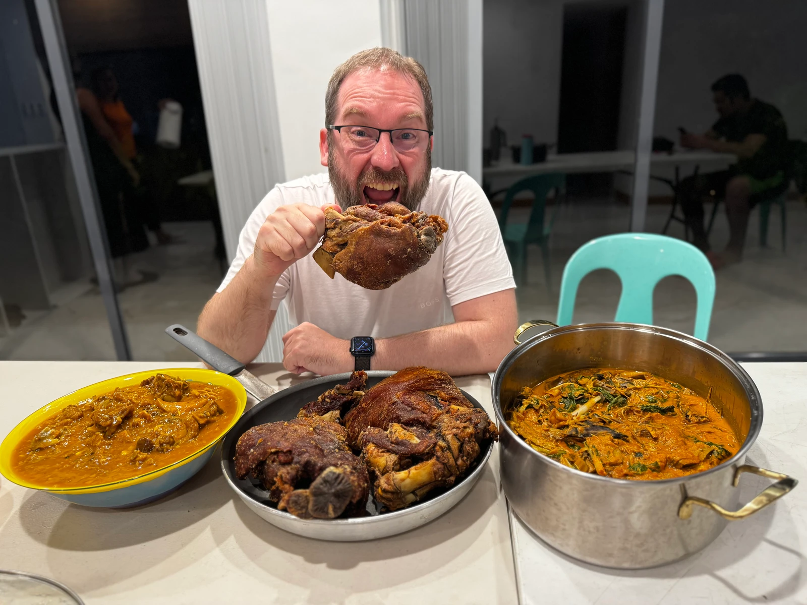 Dinner is served.