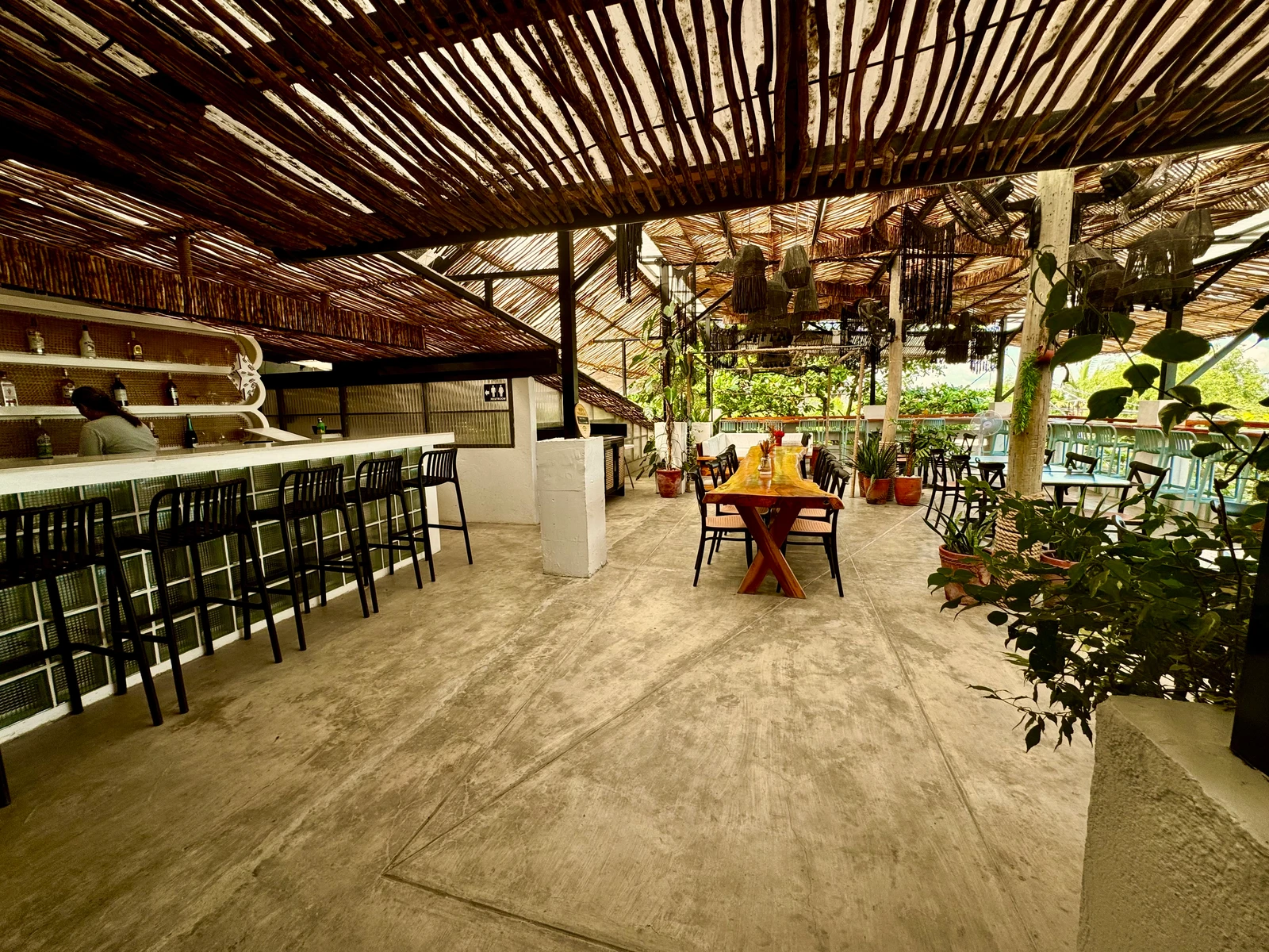 …comes with a rooftop bar…